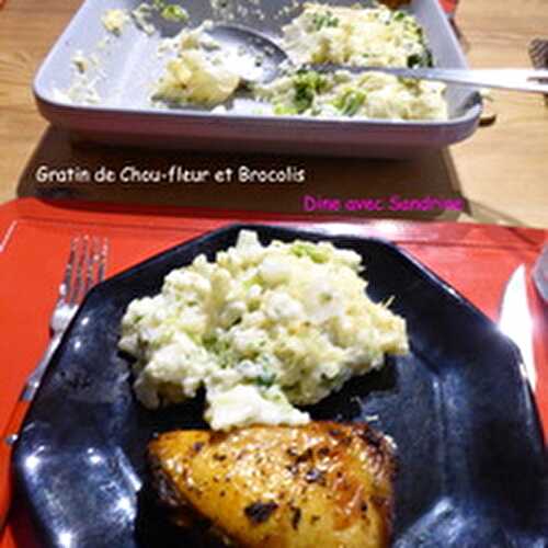 Un Gratin de Chou-fleur et Brocolis