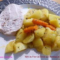 Un Rôti de Filet de Dinde aux Pommes de terre