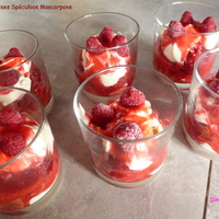 Des Verrines Framboises Spéculoos Mascarpone