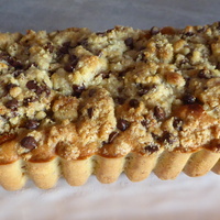 Un Crumb cake aux Pommes et Chocolat