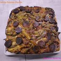 Une Tortilla Poivrons Chorizo