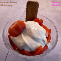 Des Verrines aux Fraises et Mascarpone