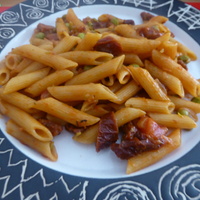 Un One Pot Pasta Petits pois Chorizo