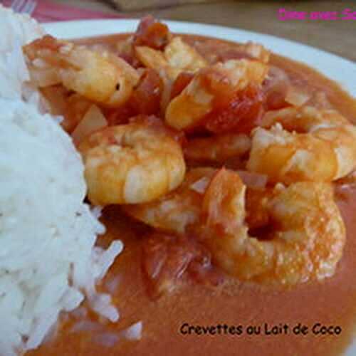 Des Crevettes au Lait de Coco