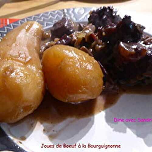 Des Joues de Boeuf à la Bourguignonne