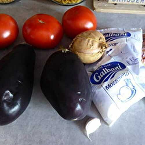 Des Aubergines à la Parmigiana (sans viande)