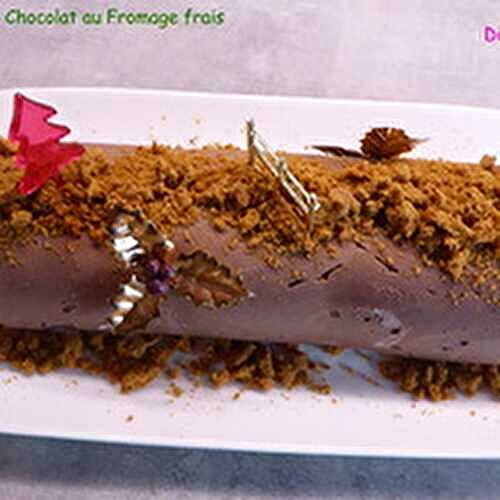 Une Bûche Cheesecake Chocolat au Fromage frais