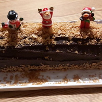 Une Bûche de Noël Chocolat Carambars