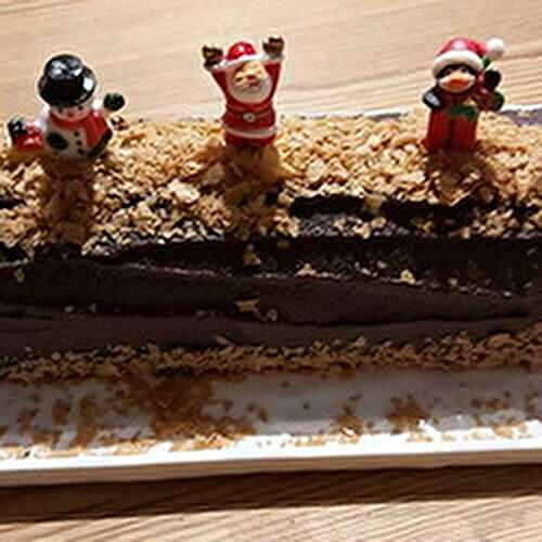 Une Bûche de Noël Chocolat Carambars