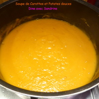 Une Soupe de Carottes et Patates douces