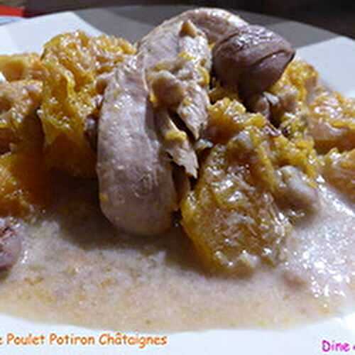 Une Blanquette de Poulet au Potiron et Châtaignes