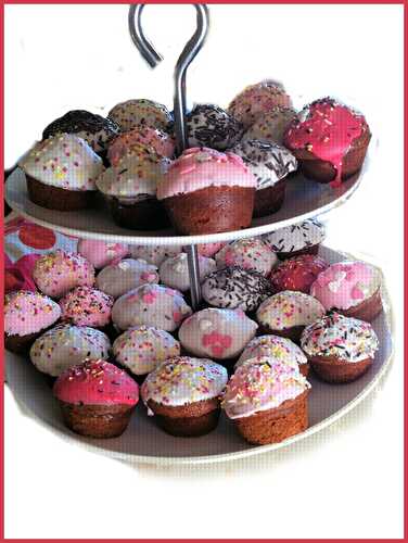 Mini cupcakes vanille et choco - "La gourmandise commence quand on n'a plus faim"