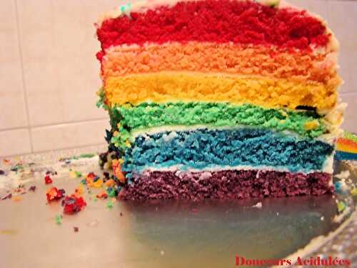 Rainbow Cake : quelques petites choses à savoir ... et la recette bien sur =)