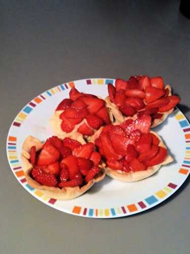Tartelettes aux fraises - "La gourmandise commence quand on n'a plus faim"