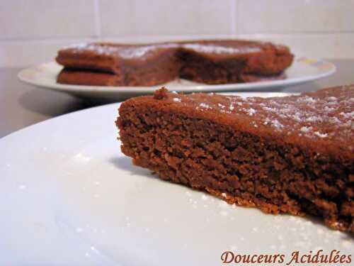 Tour en cuisine 335 : Moelleux au chocolat (sans beurre)