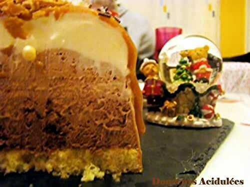 Bûche aux 3 chocolats