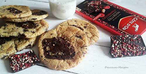 Cookies au Chocolat Noisettes Framboises Côte d’Or