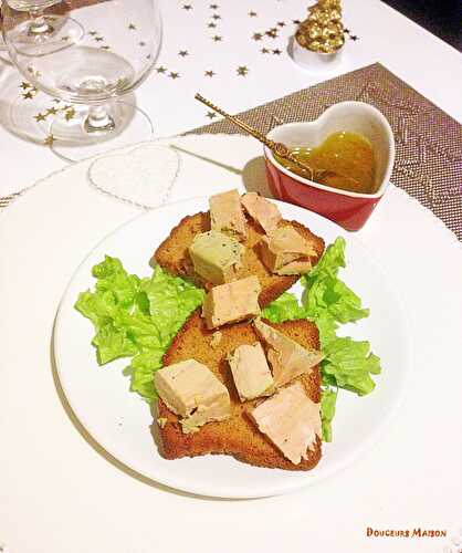 Foie Gras sur Pain d’Épices et salade à l’orange