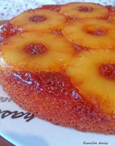 Gâteau renversé à l’Ananas et Caramel