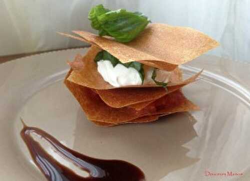 Mille-feuille Chèvre Tomate