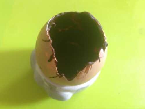 Oeuf Coque Chocolat et Chantilly de Citron Vert