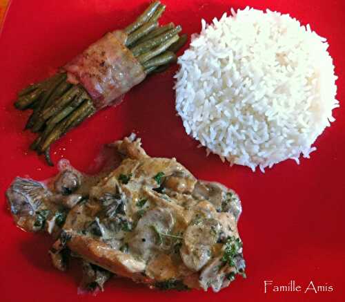 Poulet à la crème et Champignons des Bois de Fred