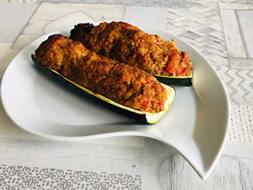 Courgettes farcies au boeuf