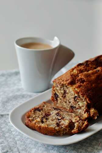 Banana bread aux pépites de chocolat