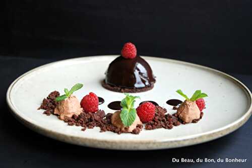 Domes chocolat-framboise