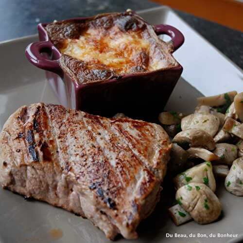 Gratin Dauphinois et Champignons Ail et Persil