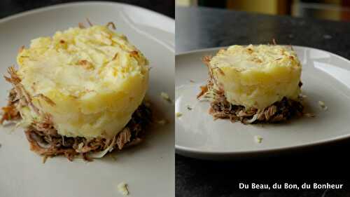 Hachis parmentier au confit de canard