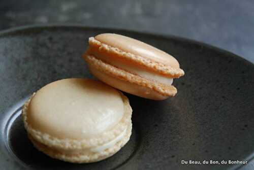 Macarons ganache montée caramel au beurre salé