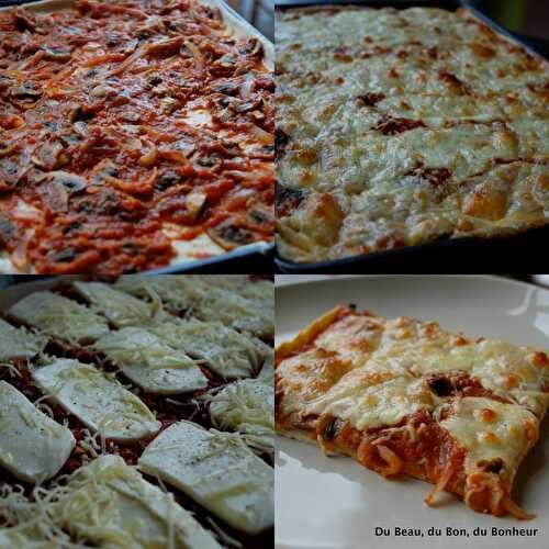 Pizza Tomates-Champignons-Mozza