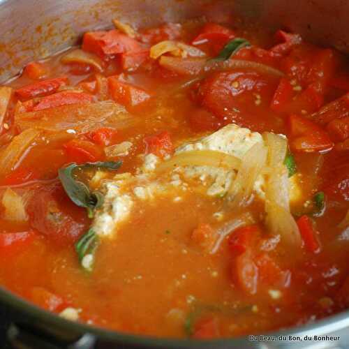 Potage tomates et herbes méditerranéennes