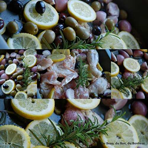 Poulet ail-olives-romarin