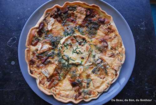 Quiche aux cèpes et Brillat Savarin à la truffe