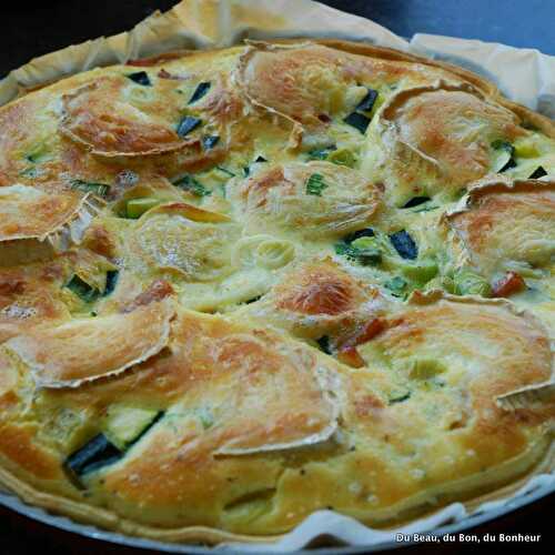 Quiche courgettes-chèvre