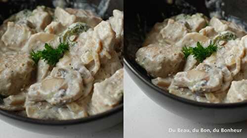 Ragoût de veau aux boulettes et aux champignons