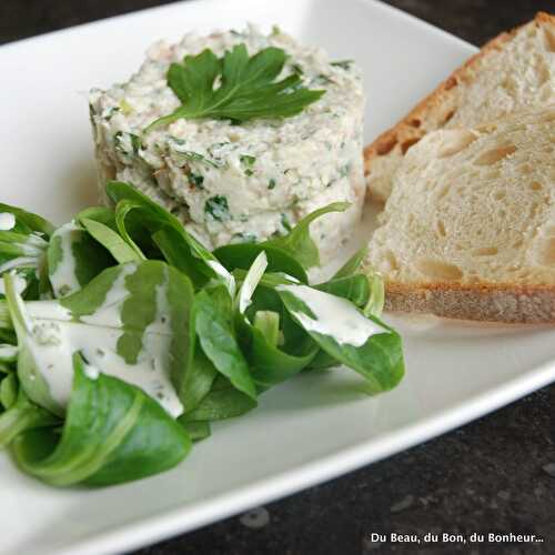 Rillettes de truite fumée aux herbes et au citron vert