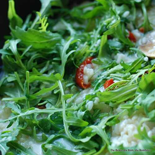 Risotto roquette et tomates séchées