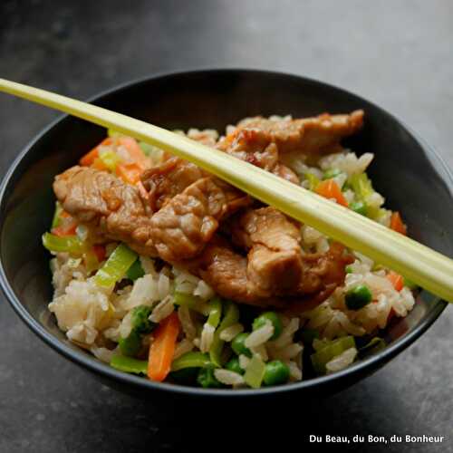 Riz complet aux Légumes et Veau