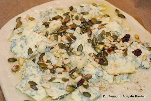 Soupe à l'oignon et focaccia au stilton