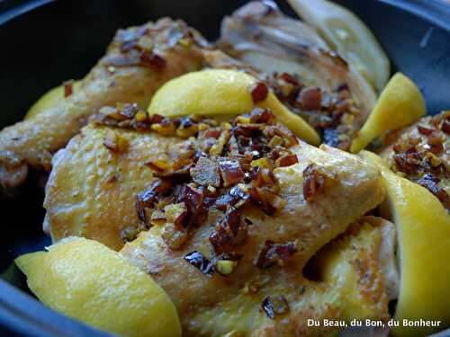 Tajine de poulet à la marocaine