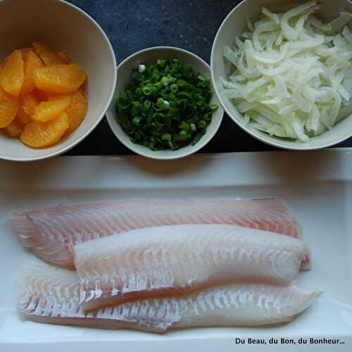 Tartare de dos d'églefin à l'orange et salade de fenouil