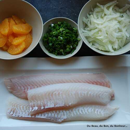 Tartare de dos d'églefin à l'orange et salade de fenouil
