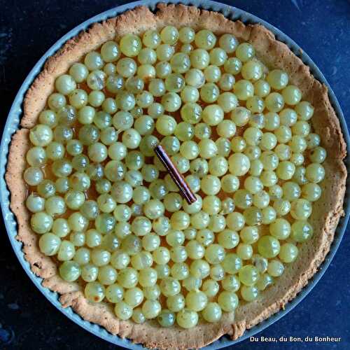 Tarte aux raisins caramélisés