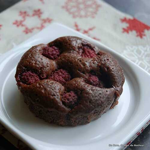 Tartelettes au chocolat noir et aux framboises