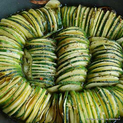 Tian de pommes de terre et de courgettes au thym