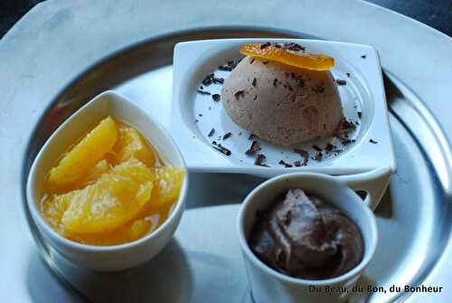 Trio de desserts "chocorange"