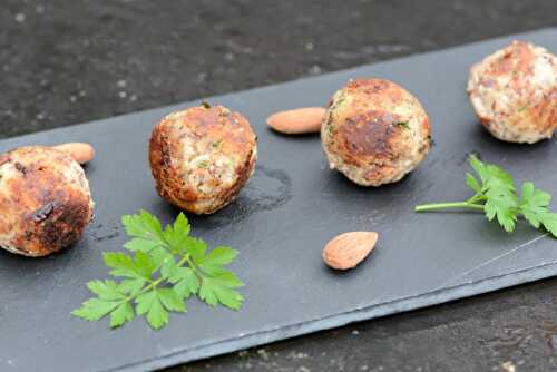 Boulettes de champignons à l’okara d’amandes